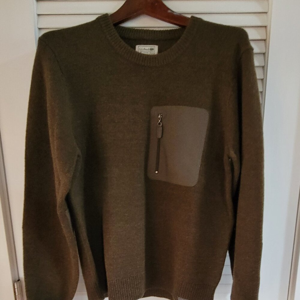Men's LL Bean Maine Guide Merino Sweater size Small
